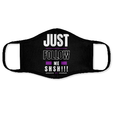 Discover just follow me Face Masks