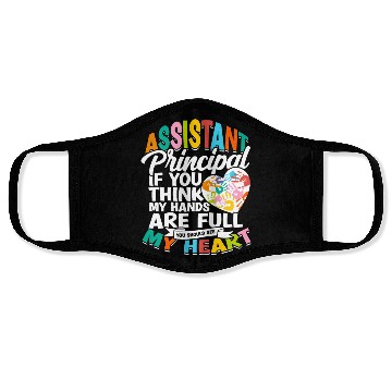 Discover Assistant Principal Back School Teacher Principal Face Masks
