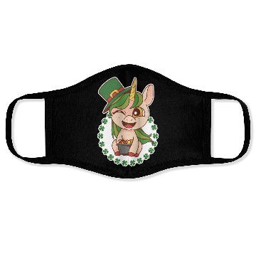 Discover St Patricks Day Fantasy Unicorn Face Masks