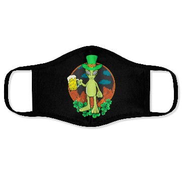 Discover St Patrick's Day Drinking Alien Face Masks