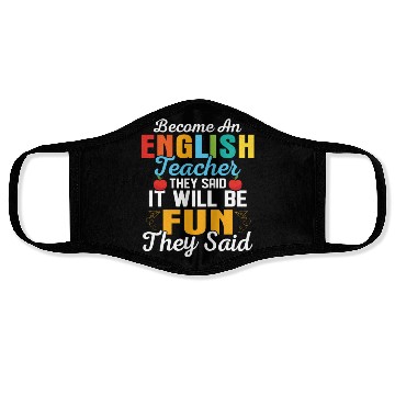Discover Become An English Teacher Language Grammar Face Masks