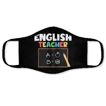 Discover English Teacher Language Grammar Face Masks
