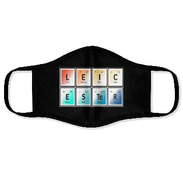 Discover Leicester | Periodic Table of Elements Face Masks