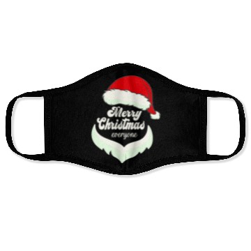 Discover Santa Claus Merry Christmas Beard and hat Face Masks