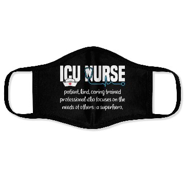 Discover ICU Nurse Definition Face Masks