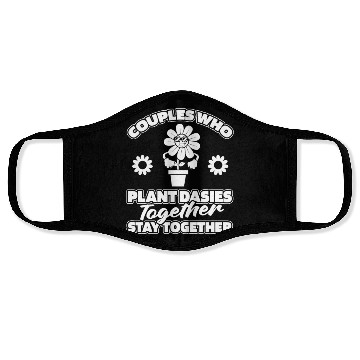 Discover Daisy Gardening Couple Face Masks