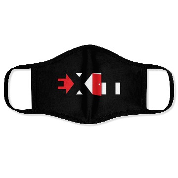 Discover Exit Typography Design Face Masks