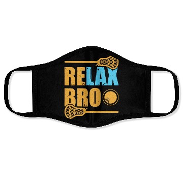 Discover Relax Bro Lacrosse Sports Team Game Face Masks