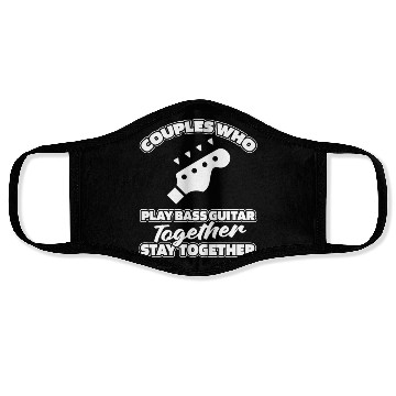 Discover Bass Guitar Bassist Couple Face Masks