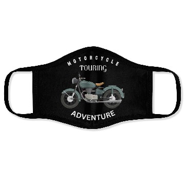 Discover Vintage Motorcycle Touring Face Masks