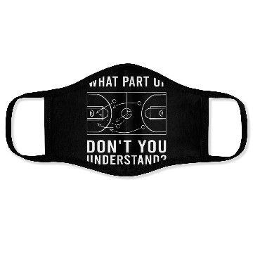 Discover Funny Basketball Coach For Men Women Tactic Diagra Face Masks