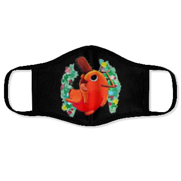 Discover CUTE DEVIL DOG CHRISTMAS Face Masks