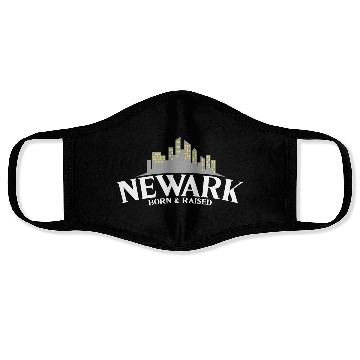 Discover Born & Raised Usa New Jersey Newark Face Masks