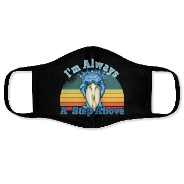 Discover Shoebill Retro Sunset African Bird Design Face Masks