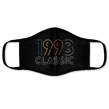 Discover 30 Years Vintage 1993 Retro 30th Birthday Face Masks