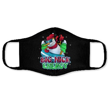 Discover BIG NICK ENERGY SNOWMAN CHRISTMAS Face Masks
