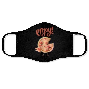 Discover Enjoy funny pizza sticker , stimulate , pastries Face Masks