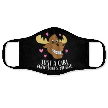 Discover Funny Just A Teacher Who Loves Moose Face Masks
