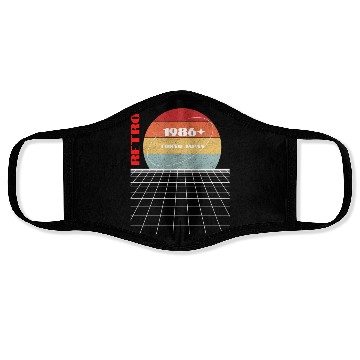 Discover Retro 1986 Japan Face Masks