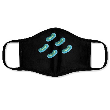 Discover Funny Mitochondria - I've Got The Power of Biology Face Masks