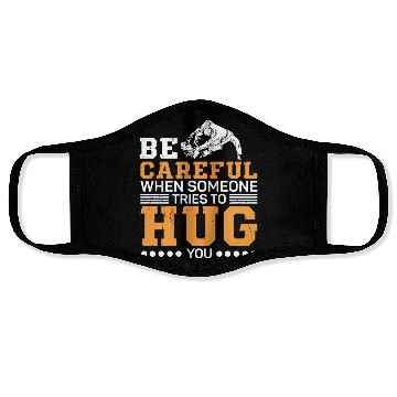 Discover Jiu jitsu be careful someone tries to hug jujutsu Face Masks