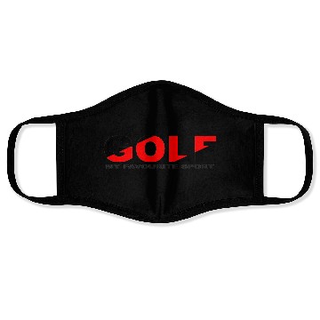 Discover GOLF SPORT BLACK AND RED COLOR Face Masks