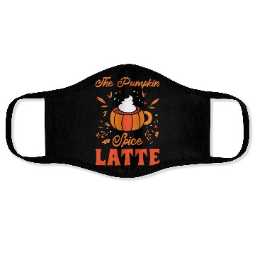 Discover Pumpkin Spice Latte Halloween Coffee Lover Tarot Face Masks