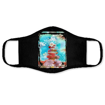 Discover Japan Zen Buddhism Balancing Stones Rocks Cherry Face Masks