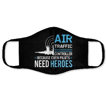 Discover Air Traffic Controller Aircraft Flight Service Face Masks