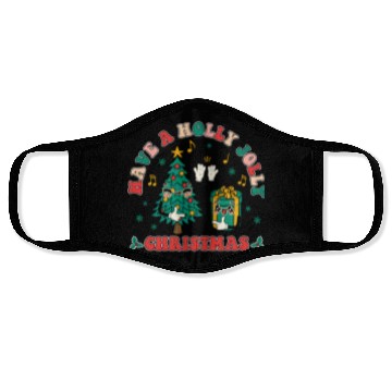 Discover have a holly jolly christmas Face Masks