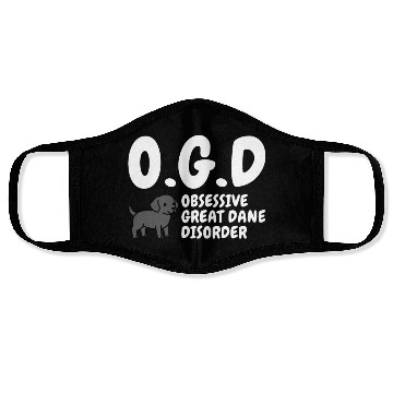 Discover Obsessive Great Dane Disorder Face Masks