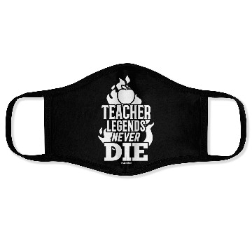 Discover Teacher Legends Never Die Face Masks