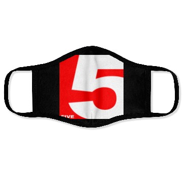 Discover NUMBER 5 RED Face Masks