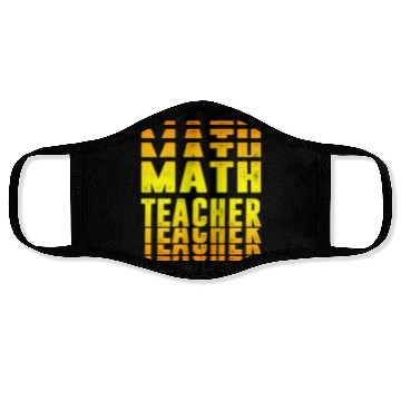 Discover Math teacher design Face Masks