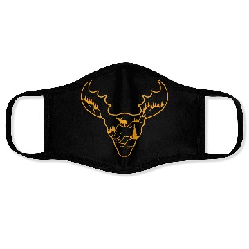 Discover moose head Face Masks