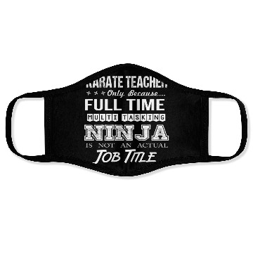Discover Karate Teacher Face Masks - Multitasking Ninja Job Gi