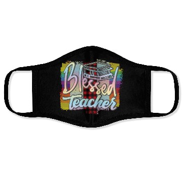 Discover Blessed teacher Face Masks