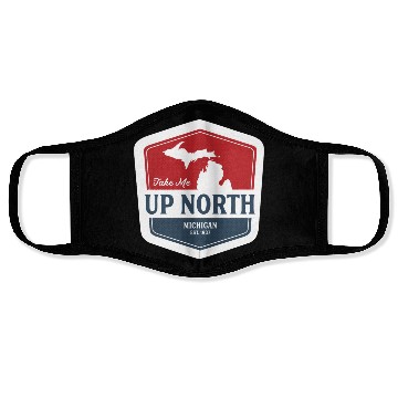 Discover Vintage Up North Michigan Face Masks