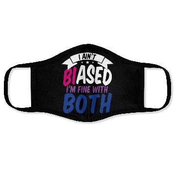 Discover I Ain't Biased Bi Bisexual Pride Face Masks