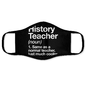 Discover History Teacher Definition Funny Back To School Fi Face Masks