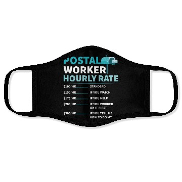 Discover Postal Worker Mail Lady Mail Carrier Postal Face Masks