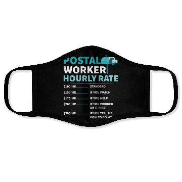 Discover Postal Worker Mail Lady Mail Carrier Postal Face Masks