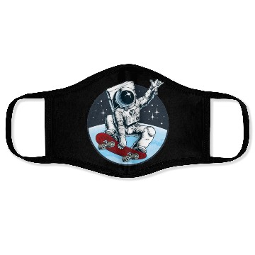 Discover Skateboarding Astronaut Face Masks