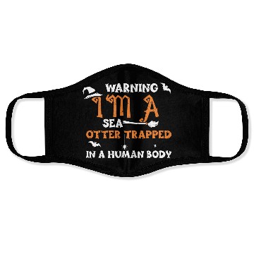 Discover Warning I'm A Sea Otter Trapped... Face Masks