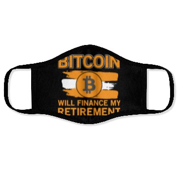 Discover Bitcoin Retirement Crypto Currency Face Masks