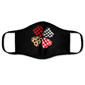 Discover valentines day leopard 5th grade teacher clover Face Masks