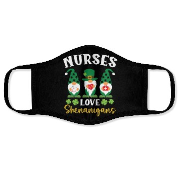 Discover Nurses Love Shenanigans St. Patricks Day Irish Face Masks