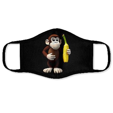 Discover Banana monkey Face Masks