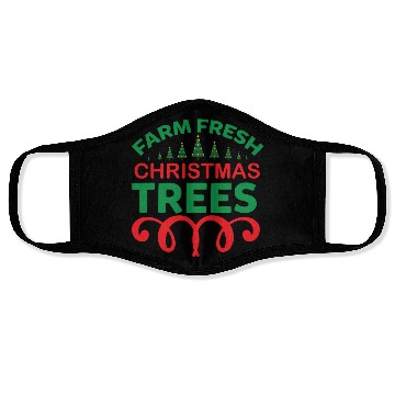 Discover Farm fresh christmas trees Face Masks
