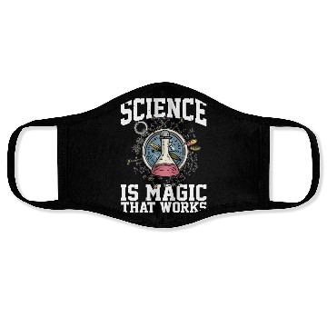 Discover Science Is Magic That Works 4 Face Masks
